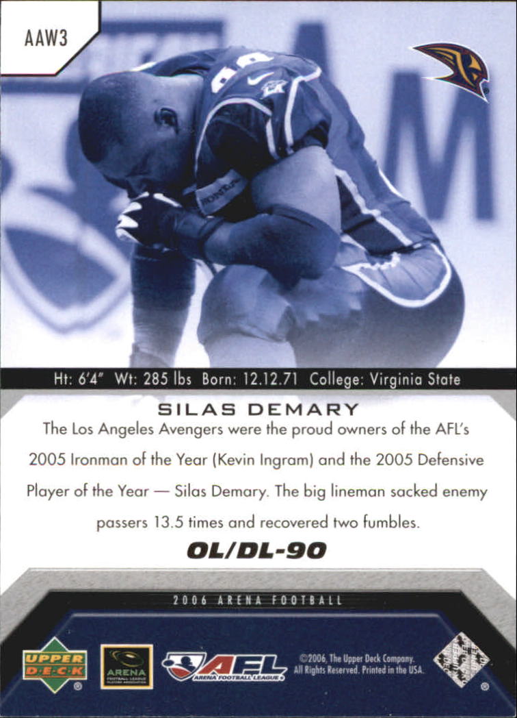 2006 Upper Deck AFL Arena Award Winners you pick - 第 7/19 張圖片