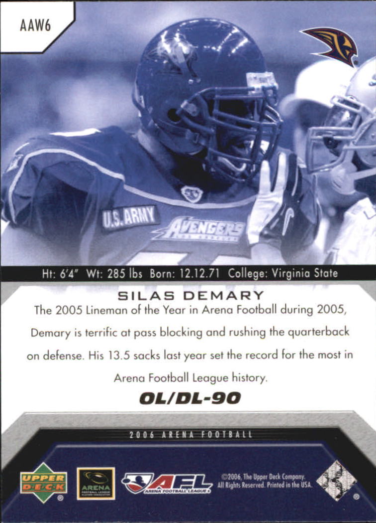 2006 Upper Deck AFL Arena Award Winners you pick - 第 11/19 張圖片