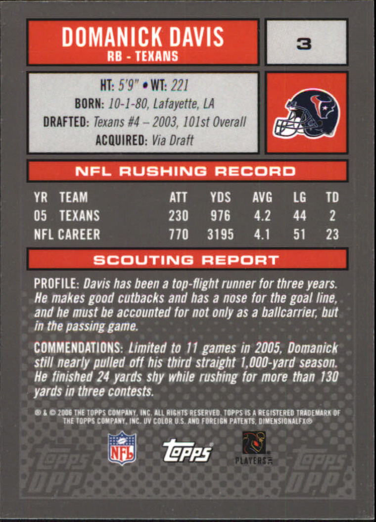 2006 Topps Draft Picks and Prospects Chrome Black Football Card Pick - Picture 7 of 327