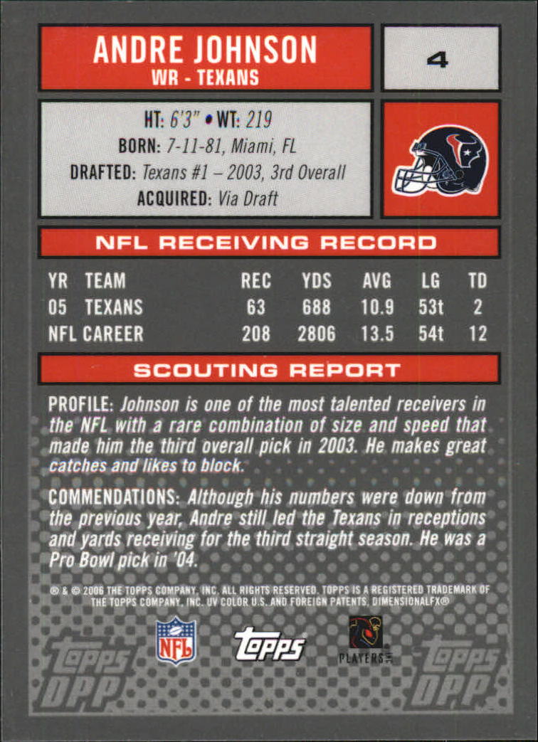2006 Topps Draft Picks and Prospects Chrome Black Football Card Pick - Picture 9 of 327
