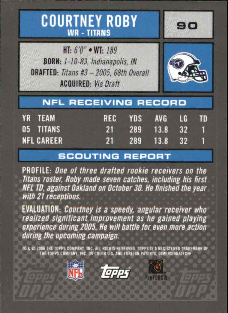 2006 Topps Draft Picks and Prospects Chrome Black Football Card Pick - Picture 179 of 327