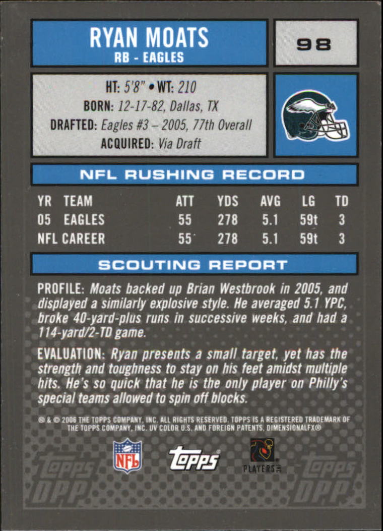 2006 Topps Draft Picks and Prospects Chrome Black Football Card Pick - Picture 195 of 327