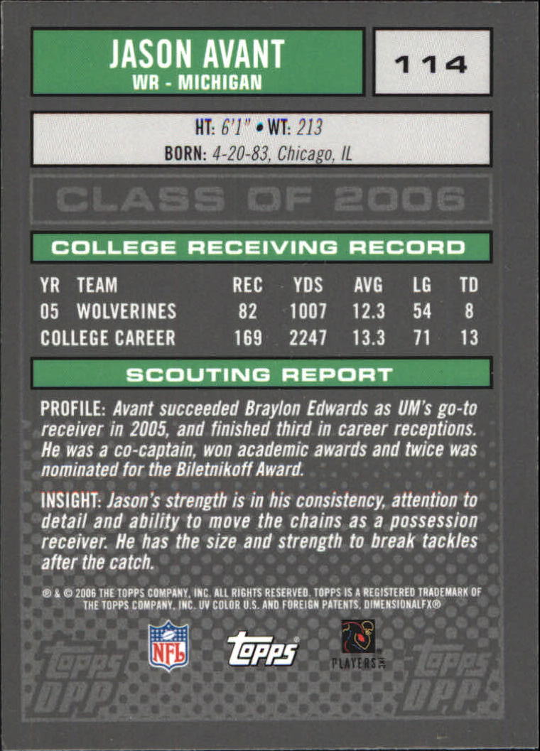 2006 Topps Draft Picks and Prospects Chrome Black Football Card Pick - Picture 227 of 327