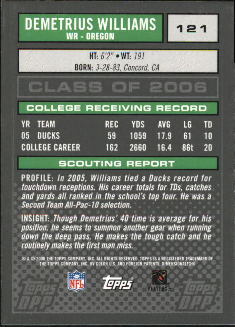 2006 Topps Draft Picks and Prospects Chrome Black Football Card Pick - Picture 241 of 327