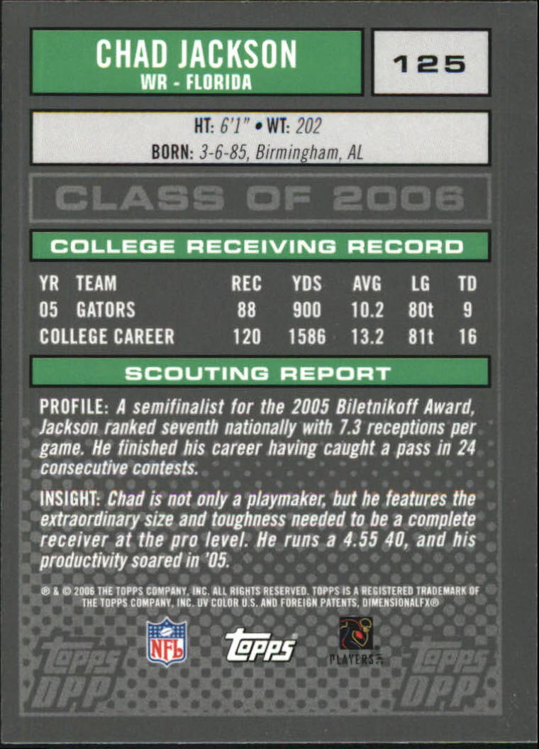 2006 Topps Draft Picks and Prospects Chrome Black Football Card Pick - Picture 249 of 327
