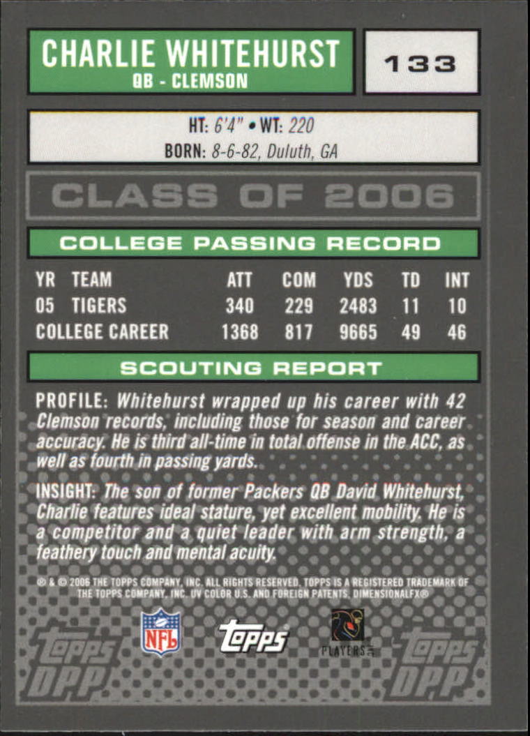 2006 Topps Draft Picks and Prospects Chrome Black Football Card Pick - Picture 263 of 327