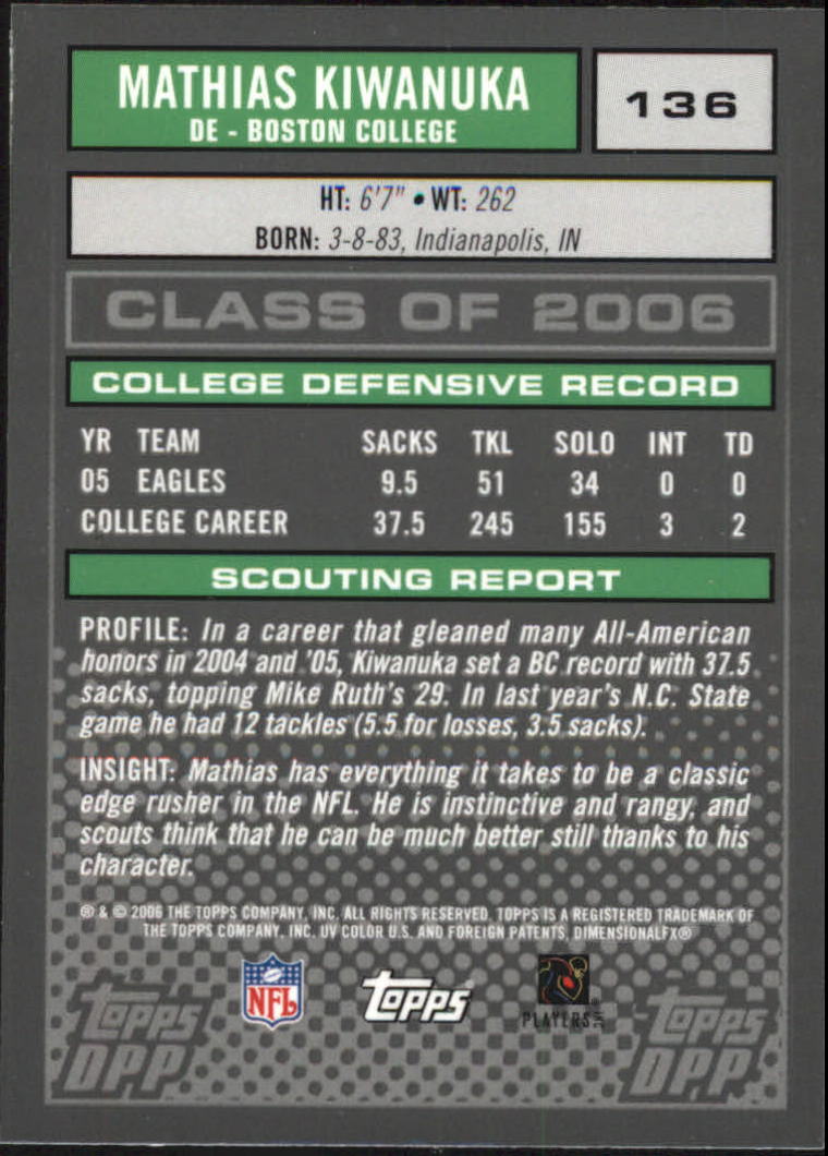 2006 Topps Draft Picks and Prospects Chrome Black Football Card Pick - Picture 269 of 327
