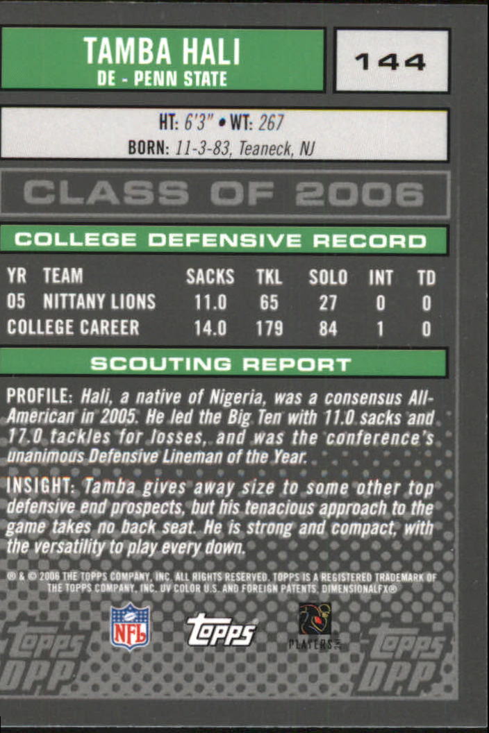 2006 Topps Draft Picks and Prospects Chrome Black Football Card Pick - Picture 285 of 327