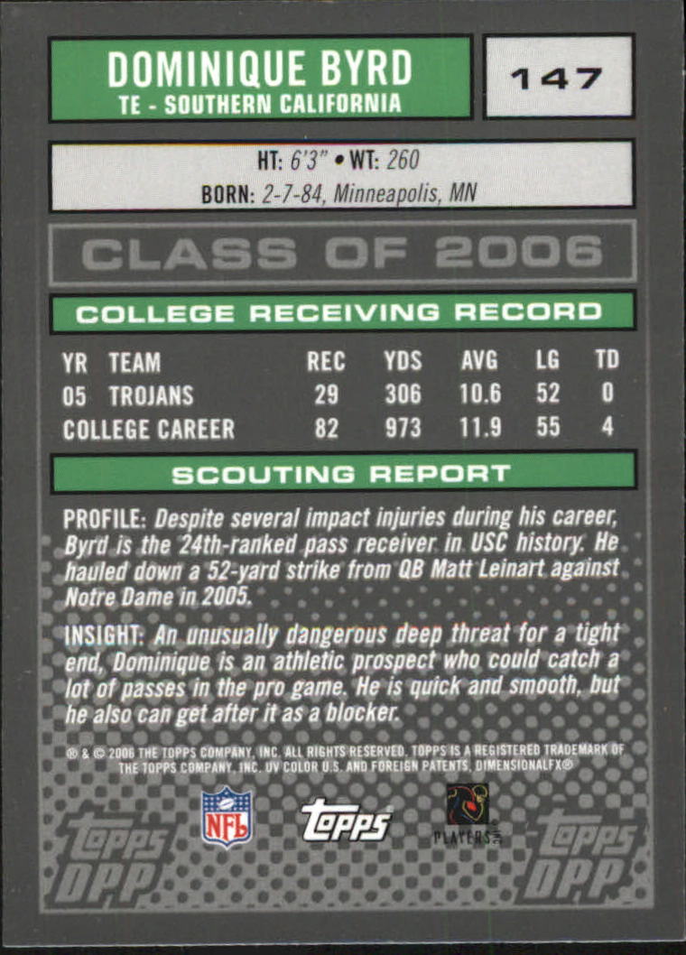 2006 Topps Draft Picks and Prospects Chrome Black Football Card Pick - Picture 291 of 327