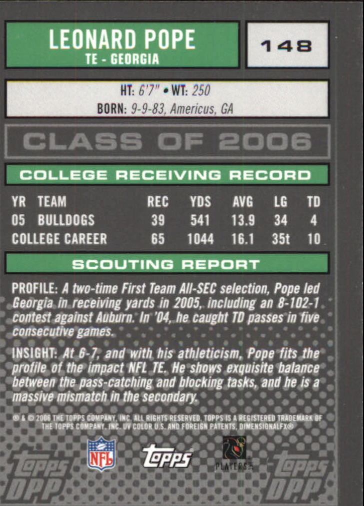 2006 Topps Draft Picks and Prospects Chrome Black Football Card Pick - Picture 293 of 327