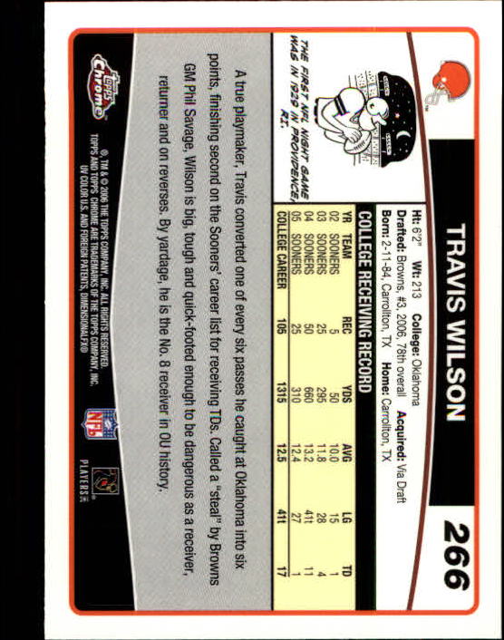 2006 Topps Chrome Football Part 2 Main Set Cards #251 to #270 RH40 - Picture 13 of 41