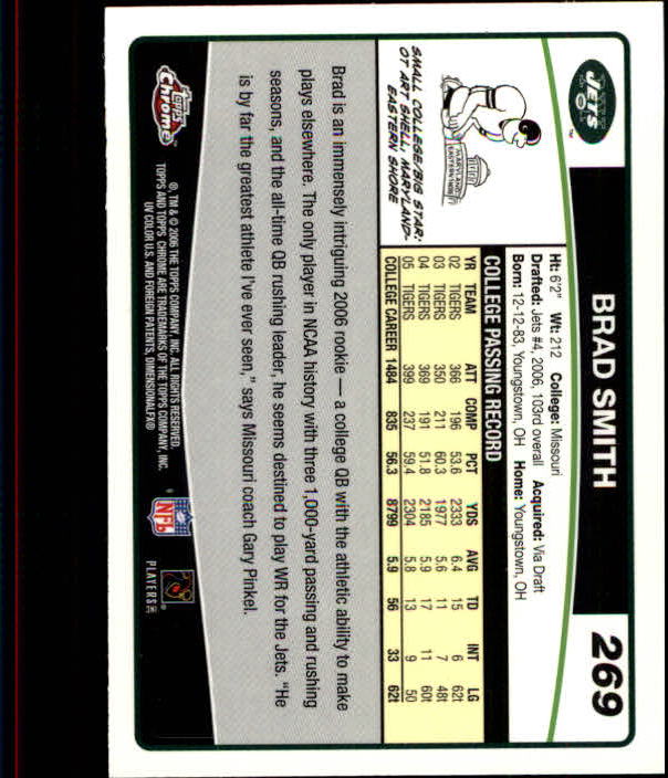 2006 Topps Chrome Football Part 2 Main Set Cards #251 to #270 RH40 - Picture 7 of 41
