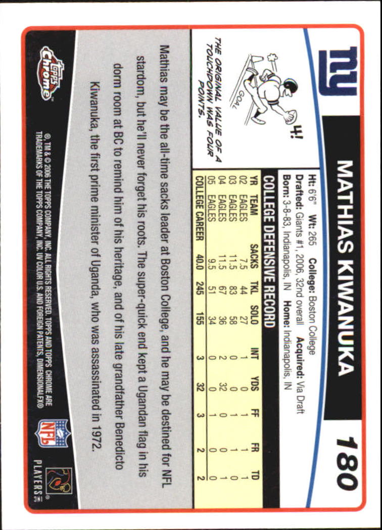 2006 Topps Carte Calcio Cromate Parte 3 Parallele e Autografe - Foto 187 di 311