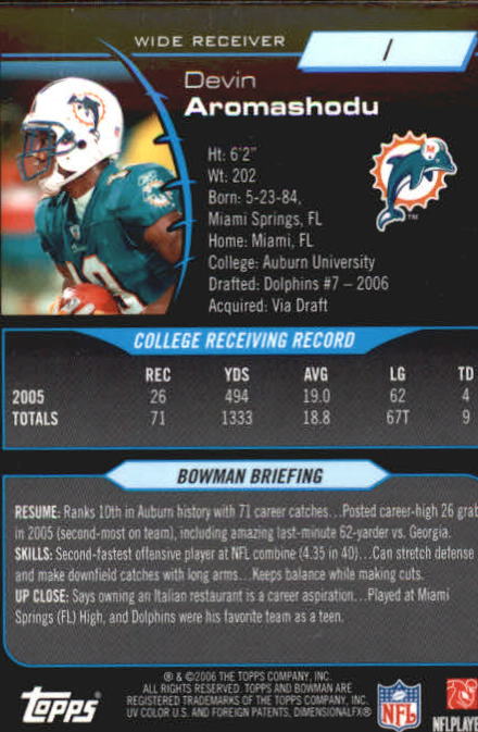 2006 Bowman Chrome Football Part 2 Main Set Rookie Cards #1-110 #221-275 - Picture 3 of 325