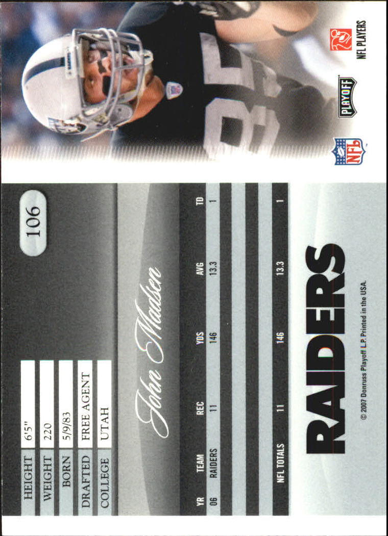 2007 Playoff Prestige Football Card Pick - Picture 213 of 493