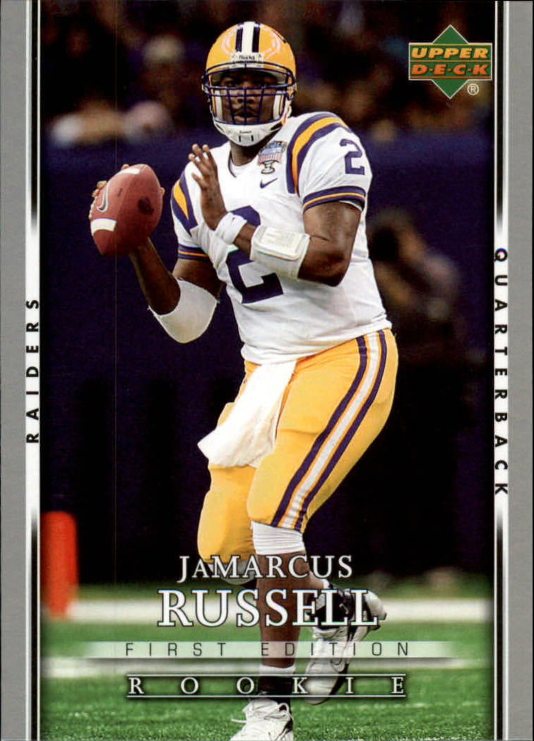 2007 Upper Deck First Edition #101 JaMarcus Russell Rookie Football