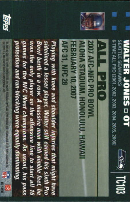 2007 Topps Chrome Football Part 1 Main Set Cards #TC1 to #TC165 Veterans - Picture 201 of 319