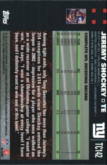 2007 Topps Chrome Football Part 1 Main Set Cards #TC1 to #TC165 Veterans - Picture 275 of 319