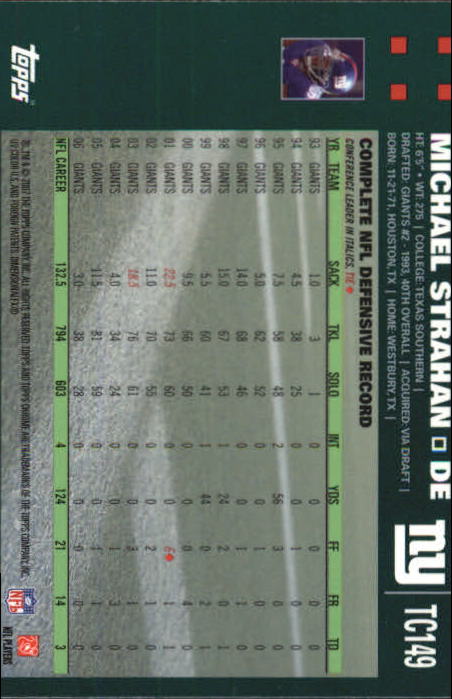 2007 Topps Chrome Football Part 1 Main Set Cards #TC1 to #TC165 Veterans - Picture 287 of 319