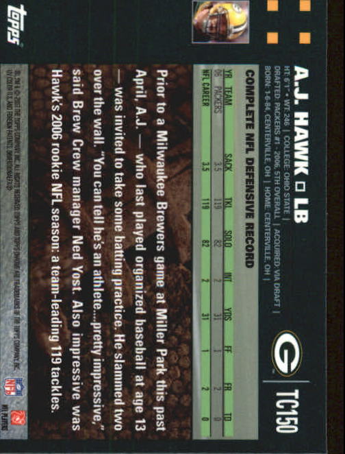 2007 Topps Chrome Football Part 1 Main Set Cards #TC1 to #TC165 Veterans - Picture 289 of 319