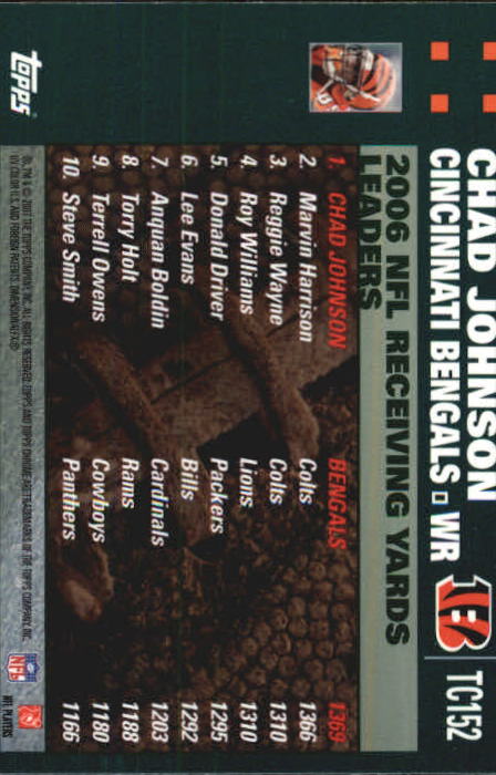 2007 Topps Chrome Football Part 1 Main Set Cards #TC1 to #TC165 Veterans - Picture 293 of 319