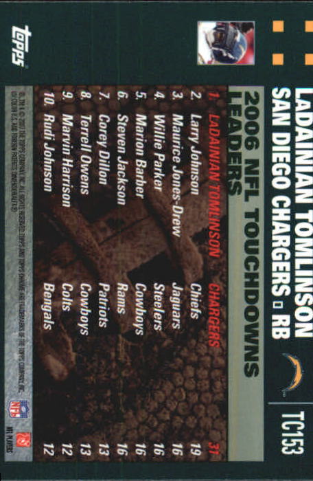 2007 Topps Chrome Football Part 1 Main Set Cards #TC1 to #TC165 Veterans - Picture 295 of 319