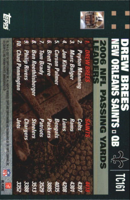 2007 Topps Chrome Football Part 1 Main Set Cards #TC1 to #TC165 Veterans - Picture 311 of 319