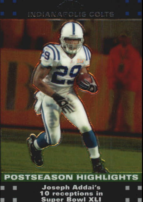 2007 Topps Chrome Football Part 1 Main Set Cards #TC1 to #TC165 Veterans - Picture 316 of 319