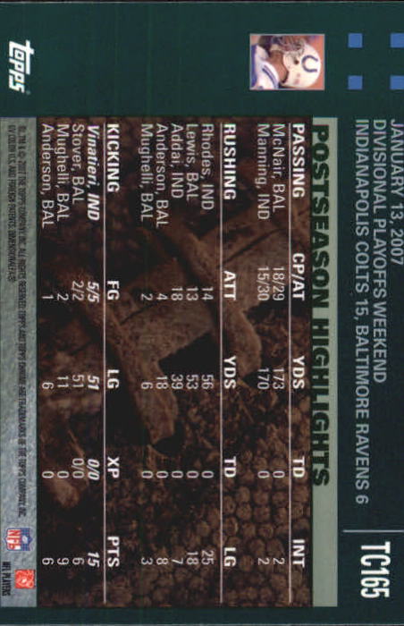 2007 Topps Chrome Football Part 1 Main Set Cards #TC1 to #TC165 Veterans - Picture 319 of 319
