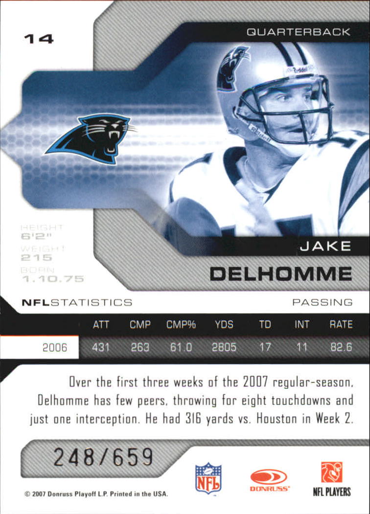 2007 Leaf Limited - #16 DeAngelo Williams /659