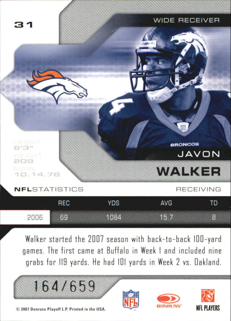 2007 Leaf Limited - #16 DeAngelo Williams /659