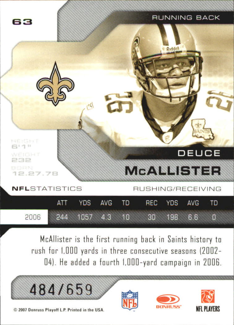 2007 Leaf Limited - #16 DeAngelo Williams /659