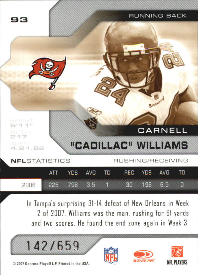 2007 Leaf Limited - #16 DeAngelo Williams /659