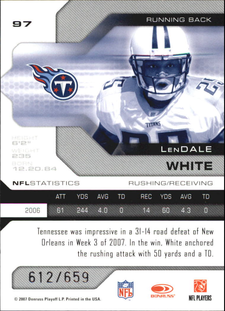 2007 Leaf Limited - #16 DeAngelo Williams /659