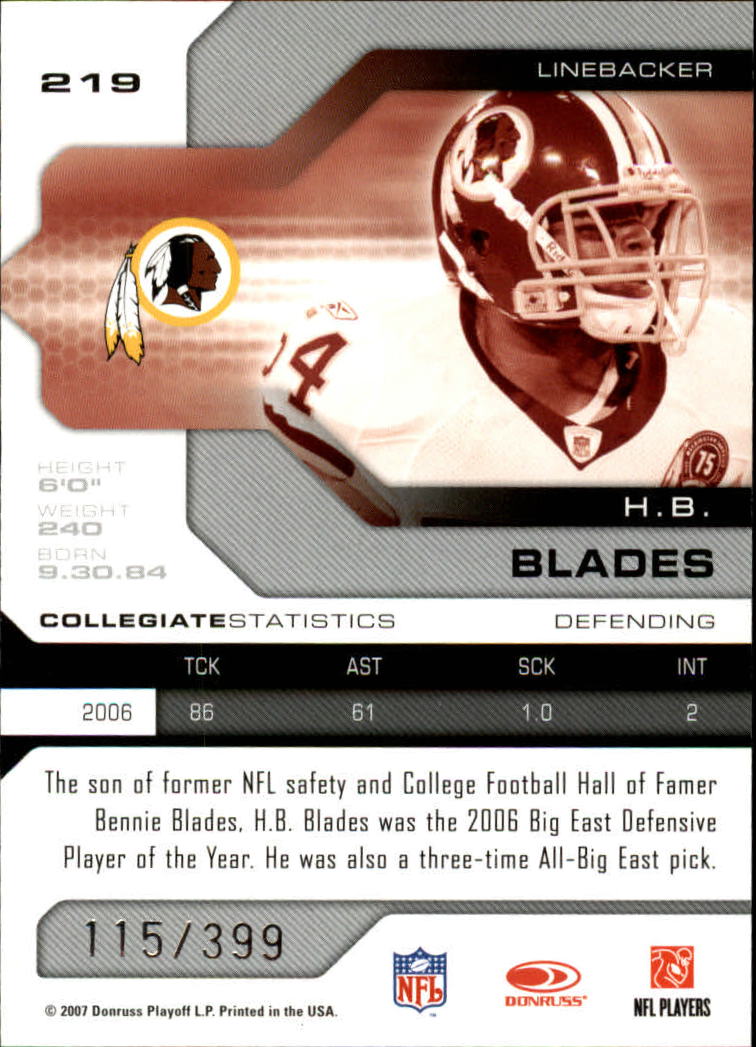 2007 Leaf Limited - #16 DeAngelo Williams /659