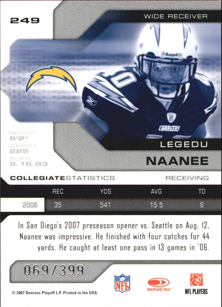 2007 Leaf Limited - #16 DeAngelo Williams /659