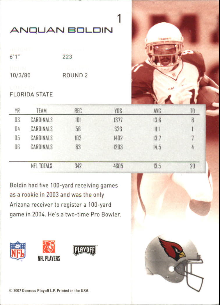 2007 Playoff NFL Playoffs Football Card Pick - Picture 3 of 361