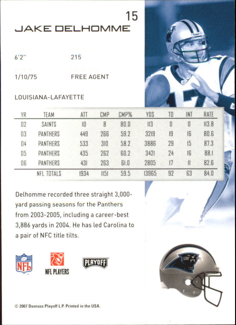 2007 Playoff NFL Playoffs Football Card Pick - Picture 31 of 361