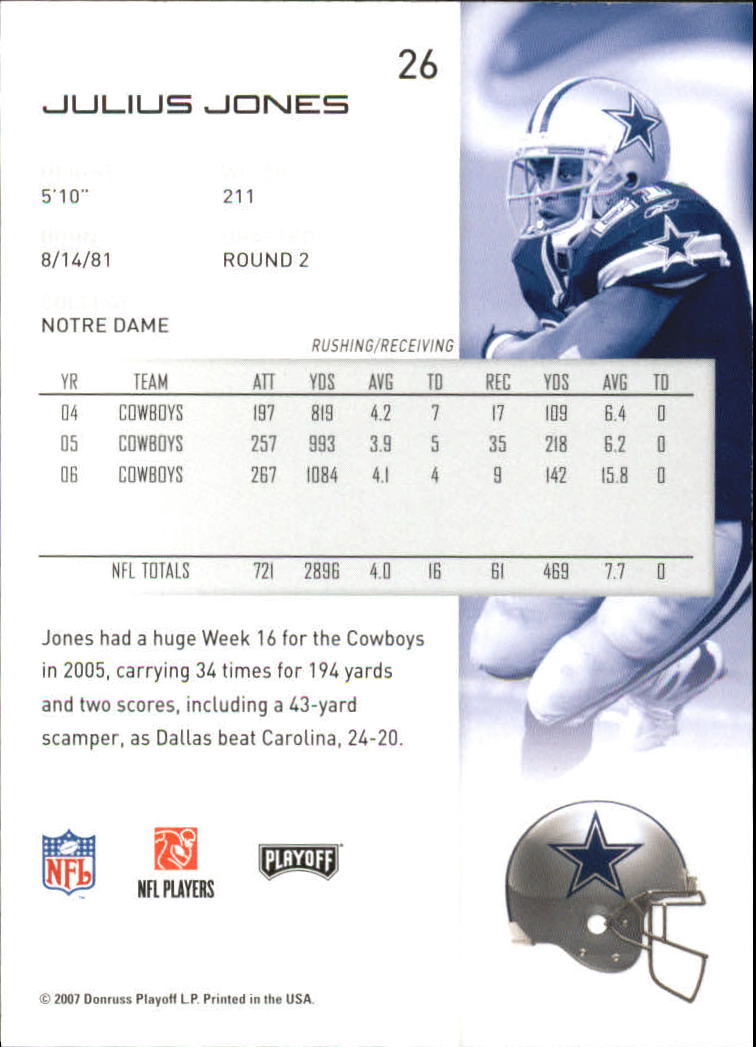 2007 Playoff NFL Playoffs Football Card Pick - Picture 53 of 361