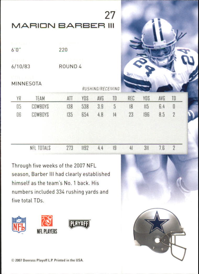 2007 Playoff NFL Playoffs Football Card Pick - Picture 55 of 361