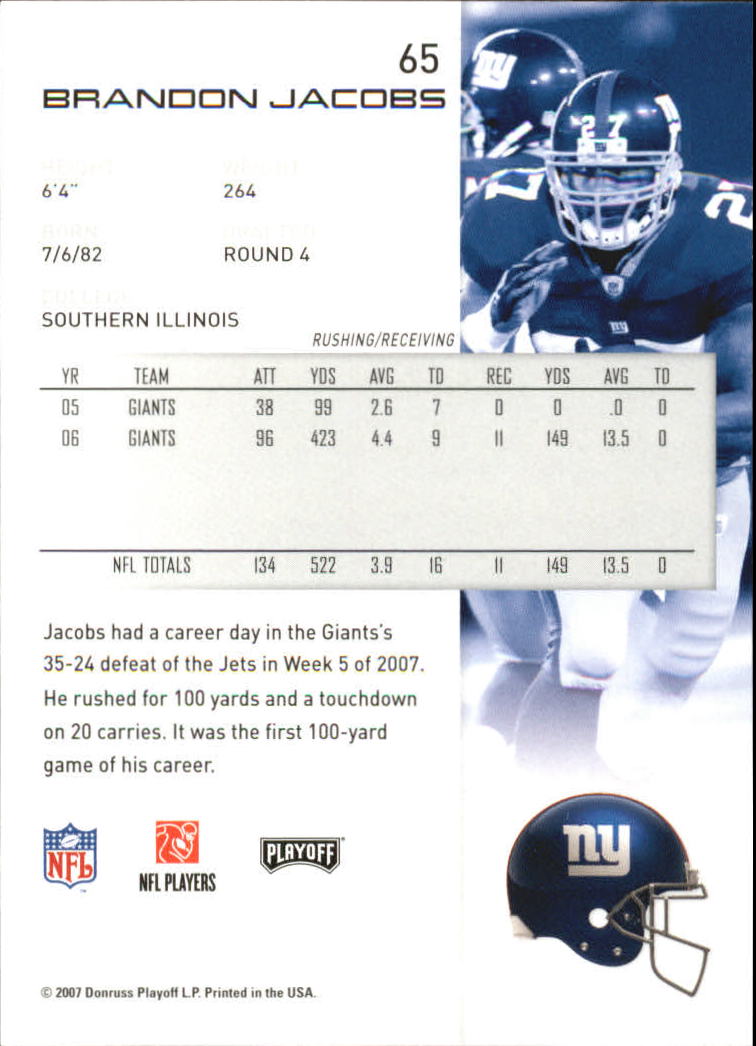 2007 Playoff NFL Playoffs Football Card Pick - Picture 131 of 361