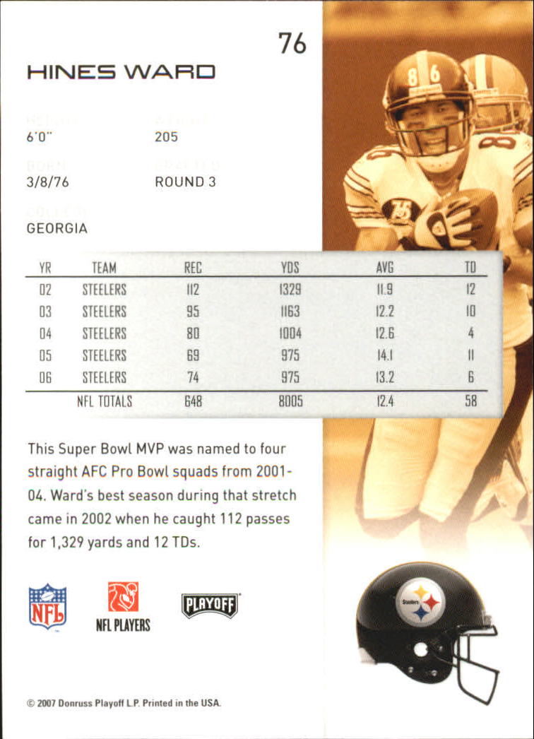 2007 Playoff NFL Playoffs Football Card Pick - Picture 153 of 361