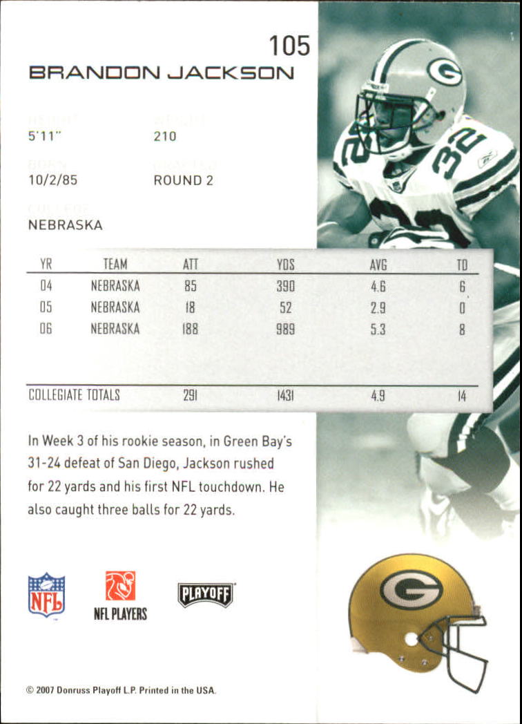 2007 Playoff NFL Playoffs Football Card Pick - Picture 211 of 361