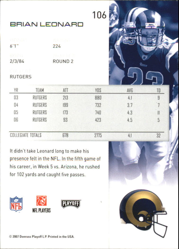 2007 Playoff NFL Playoffs Football Card Pick - Picture 213 of 361