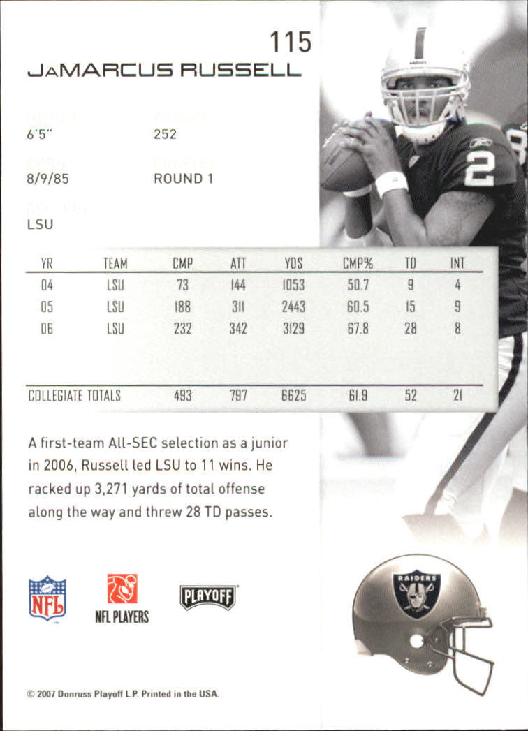 2007 Playoff NFL Playoffs Football Card Pick - Picture 231 of 361
