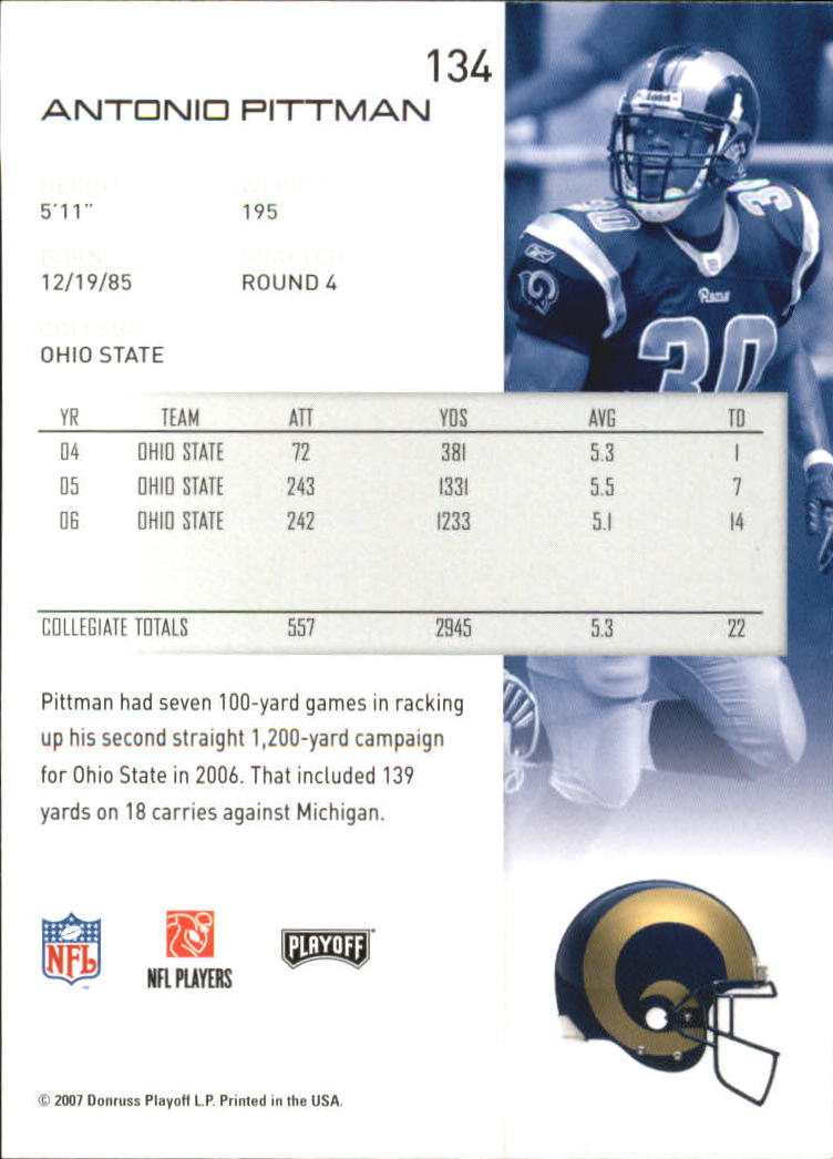 2007 Playoff NFL Playoffs Football Card Pick - Picture 269 of 361