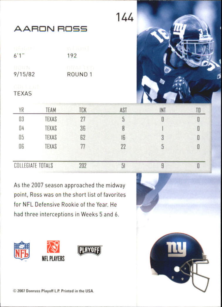 2007 Playoff NFL Playoffs Football Card Pick - Picture 289 of 361