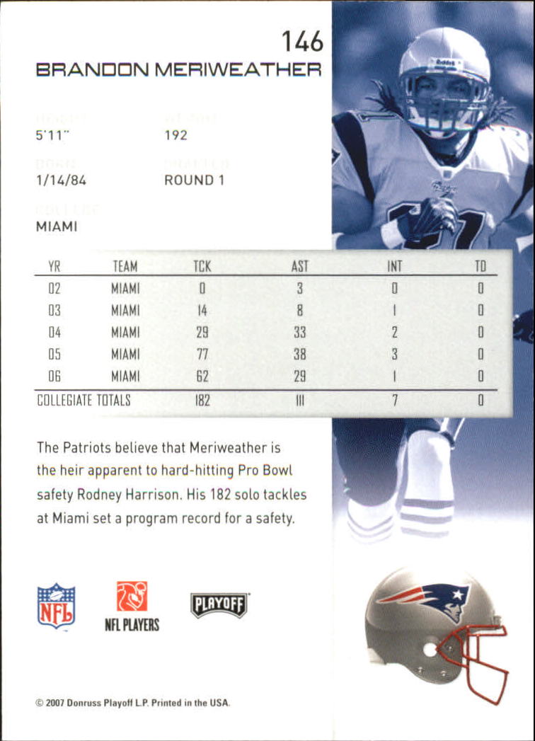 2007 Playoff NFL Playoffs Football Card Pick - Picture 293 of 361