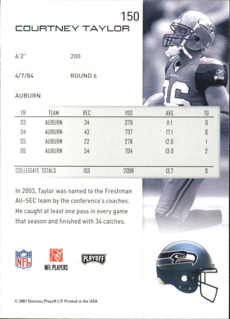 2007 Playoff NFL Playoffs Football Card Pick - Picture 301 of 361