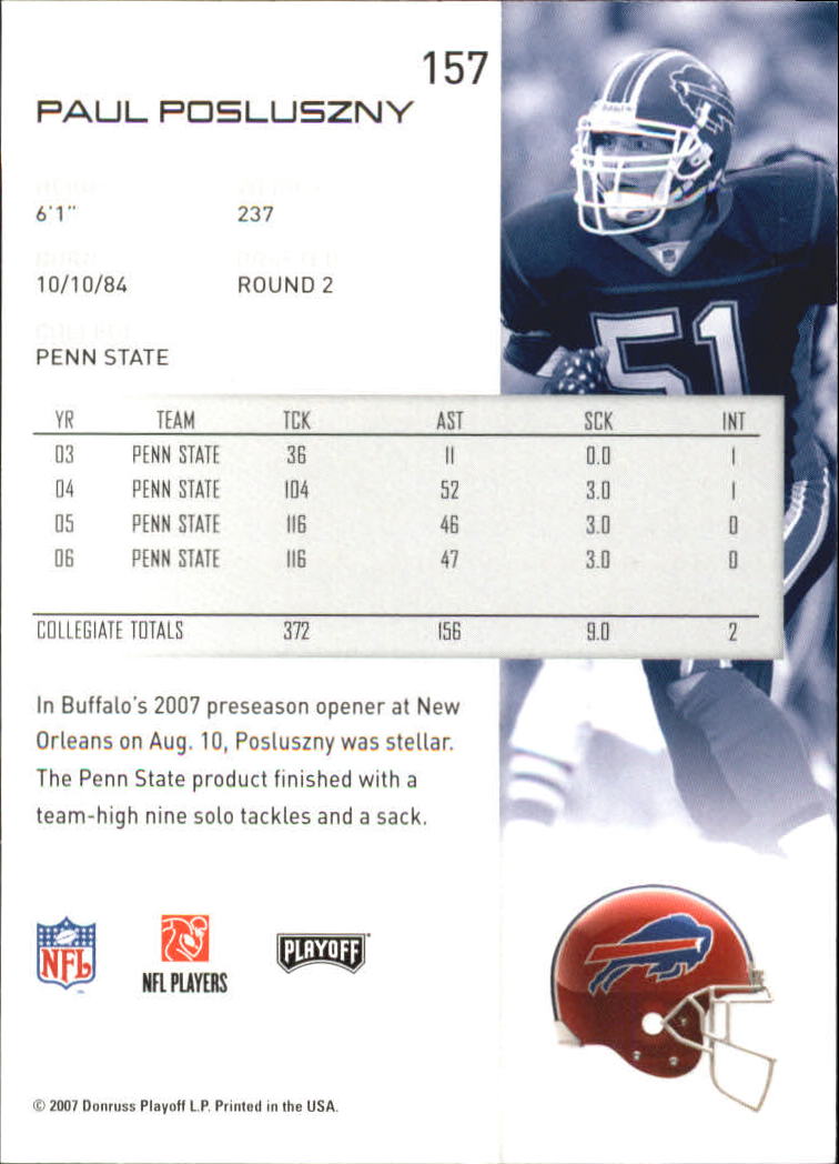 2007 Playoff NFL Playoffs Football Card Pick - Picture 315 of 361